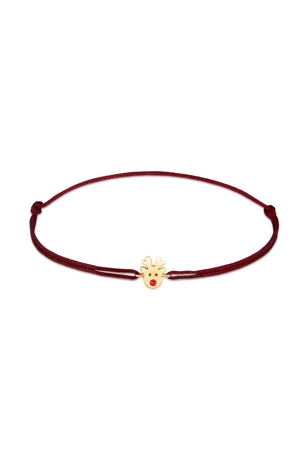 ELLI-Rentier X-Mas Nylon Spurstange – 925 Silberarmband 1