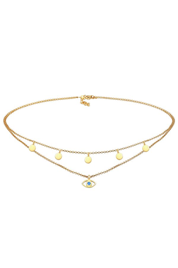 ELLI-Halskette Gerdanlık Nazar Kristal 925 Gümüş 1