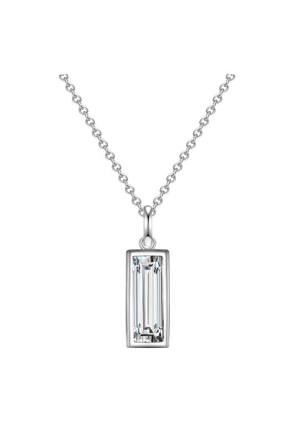 Glanzstücke München-Silberhalskette Kette mit Anhänger Sterling Silber Zirkonia weiß 1