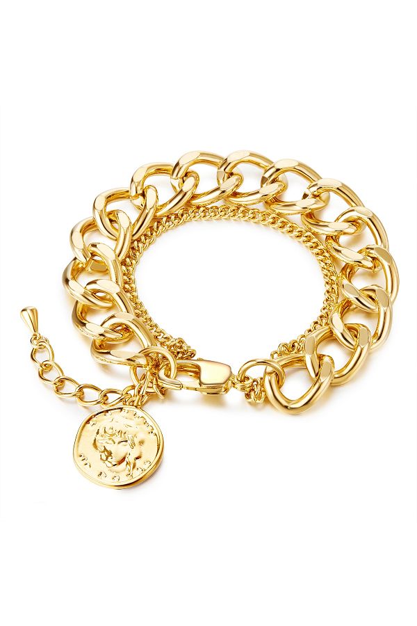 Lulu & Jane-Modeschmuck Armband Armband gelbgold 1