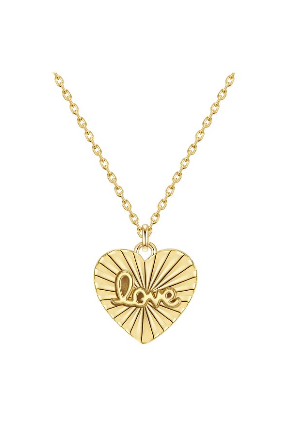 Glanzstücke München-Silberhalskette Kette mit Anhänger Sterling Silber gelbgold 1