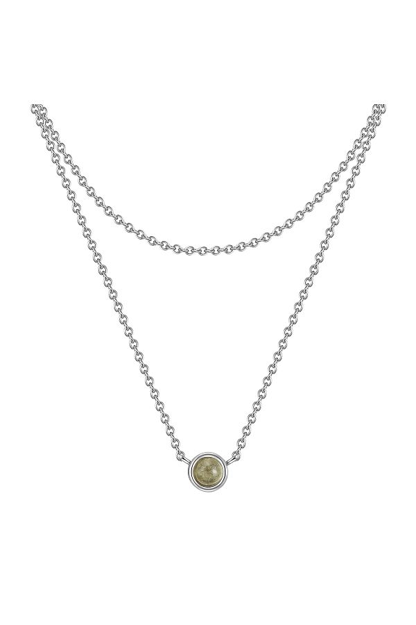 Glanzstücke München-Anhänger Sterling Silber Labradorit ile Silberhalskette Kette 1