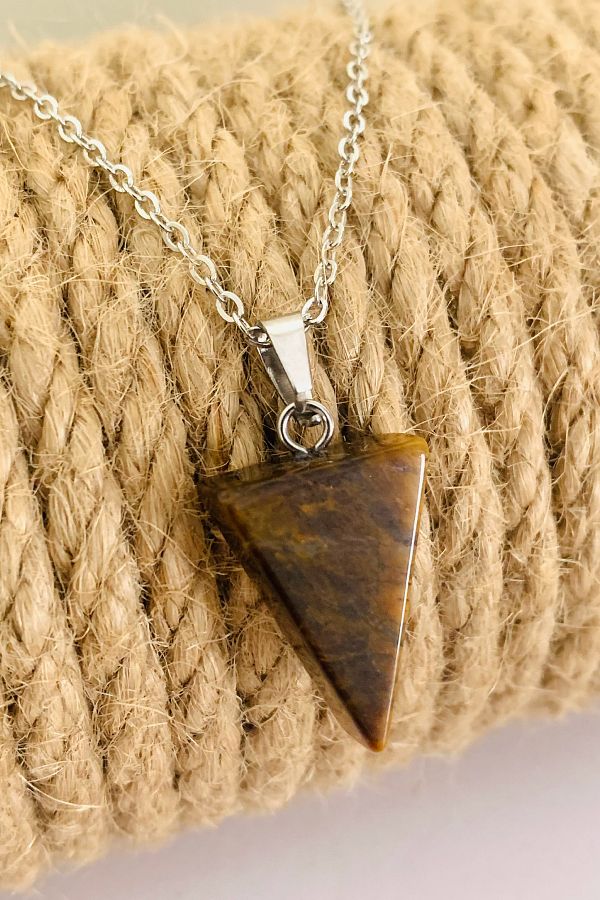 Tiger eye necklace womens top