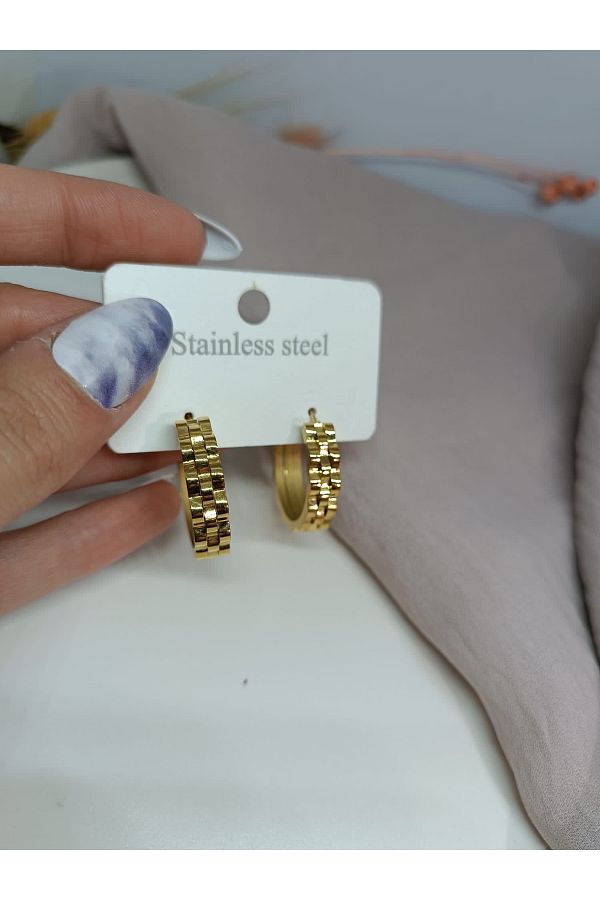 Rolex hoop earrings store