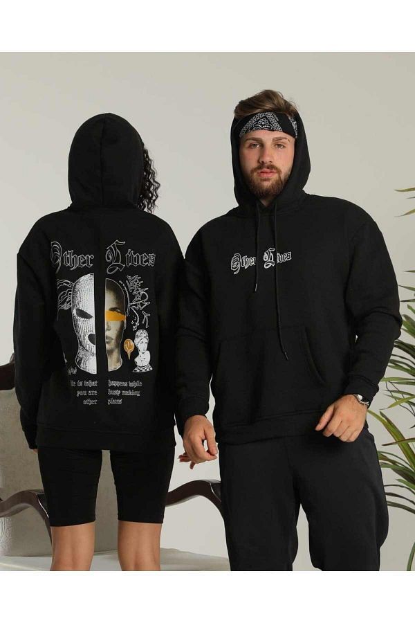 Pisa Art-Other Lives Oversize Hoodie Printed 3 Thread Cotton Hoodie > 1