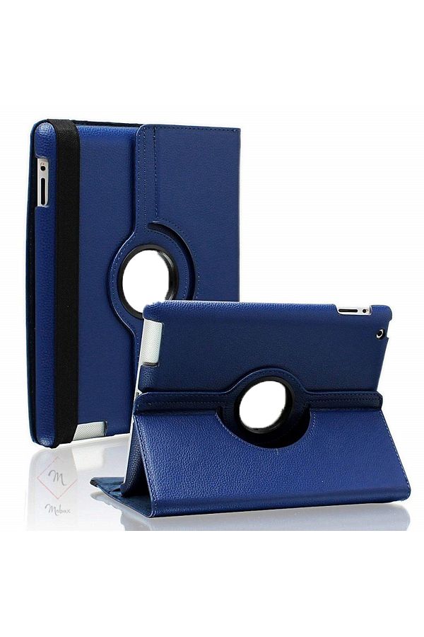 UnDePlus-Apple Ipad Mini 4 Case 360 Rotatable Stand Case A1538 A1550 Navy Blue 1