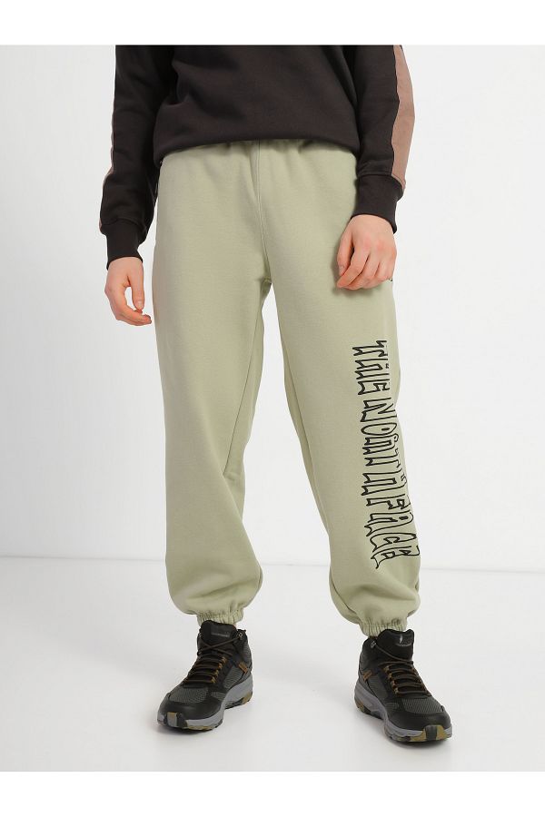 The North Face M printed heavyweight fleece sweatpant Trendyol