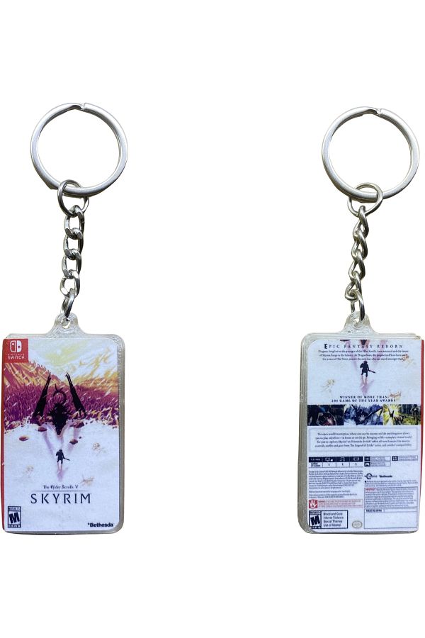 Westonya-THE ELDER SCROLLS V SKYRIM - NINTENDO SWITCH MINIATURE GAME BOX KEYCHAIN 1