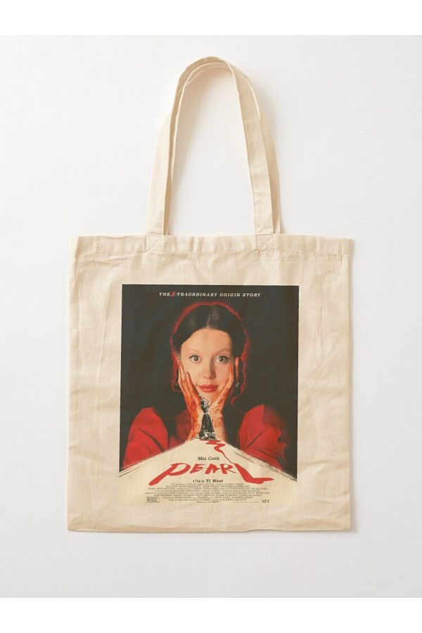 w house Gusseted Cloth Shoulder Bag 09747 Pearl Mia Goth official Movie Poster Trendyol