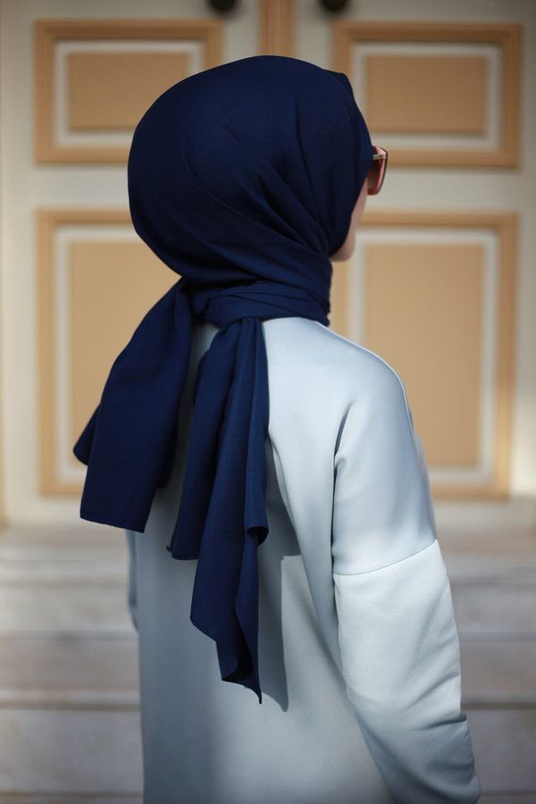 Navy scarf best sale