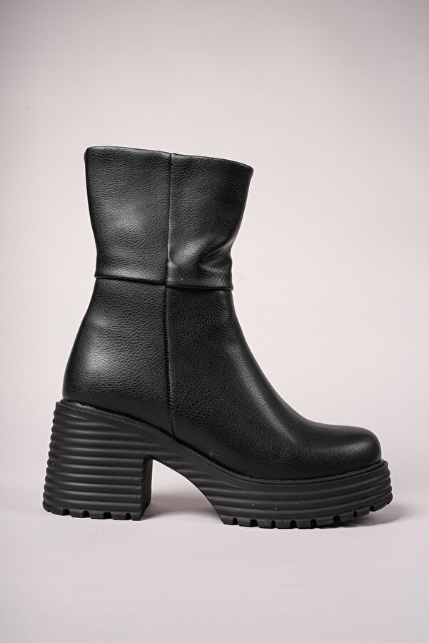 Riccon Glisieh Damenstiefel 0012230 schwarze Haut- Trendyol