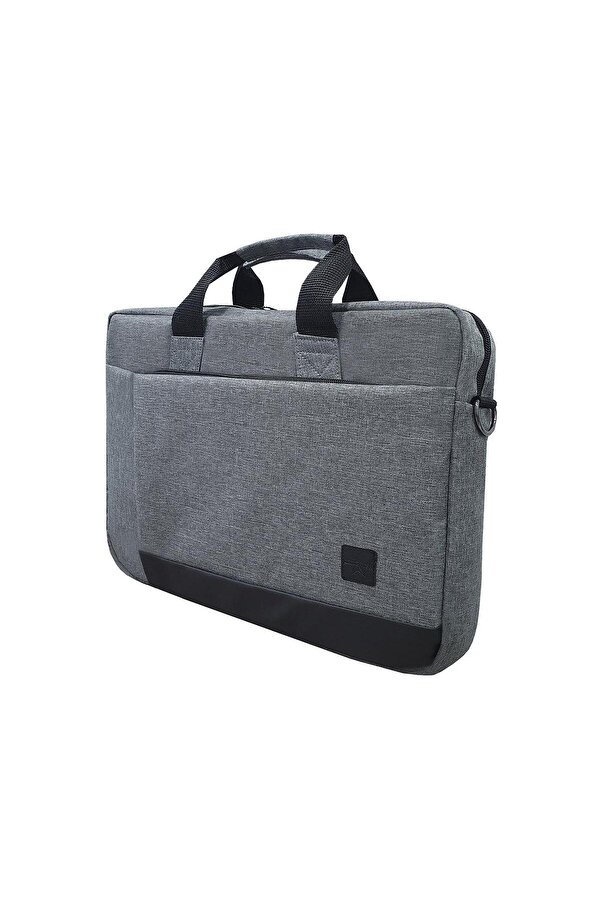EYM Compartment Briefcase Laptop Shoulder Bag Inch Gray