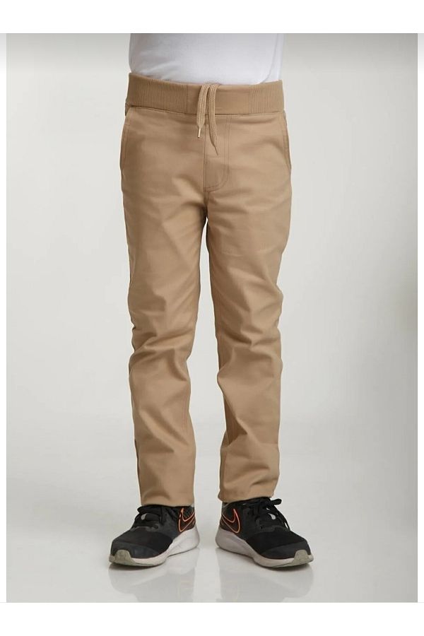 ALYA BUTİK-Lycra canvas school trousers with elastic waist 1