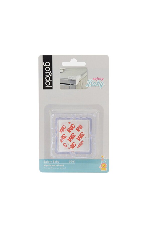 Gondol Gondo 4'lü Köşe Koruyucu - Şeffaf