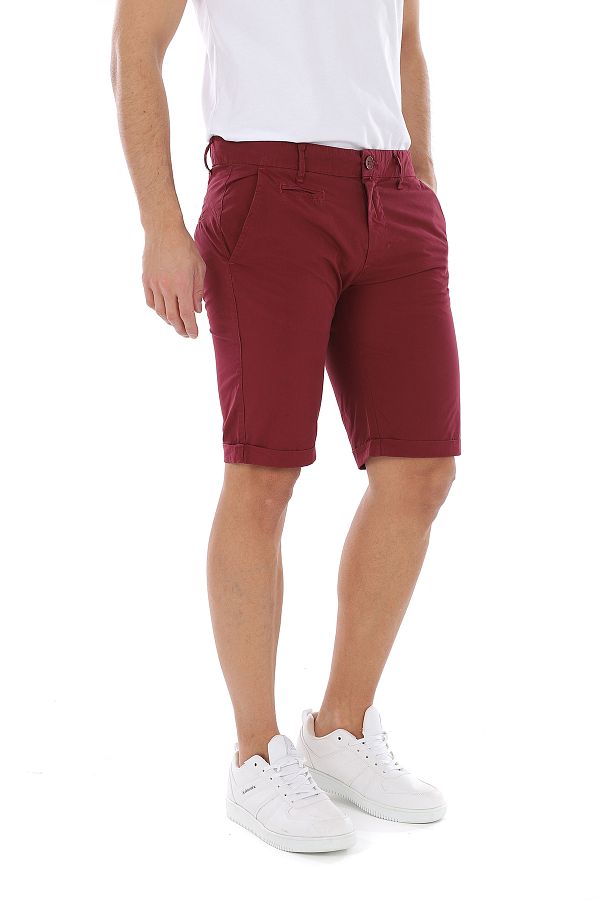Weyeze-Men's Burgundy Shorts 1