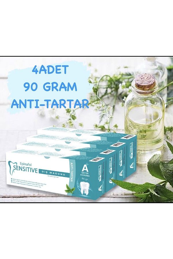 Epinafol Sensitive-Toothpaste Anti Tartar Set of 4 1
