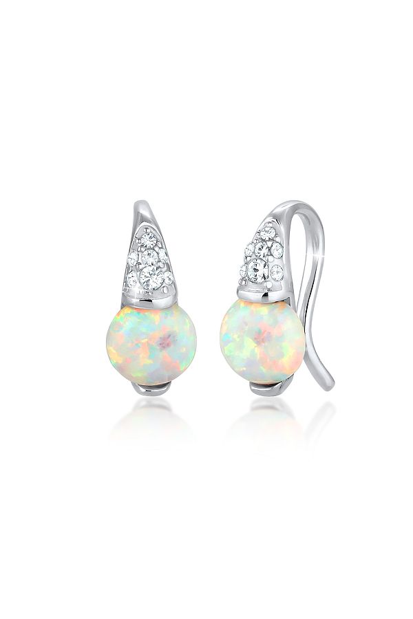 ELLI-Ohrringe Opal Kristal 925 Ayar Gümüş 1