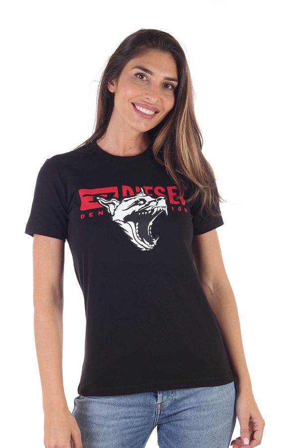 Diesel T Shirt Damen Madchen Schwarz Trendyol