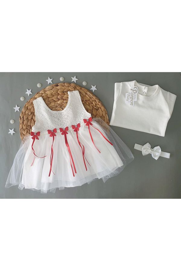 3 month white dress outlet