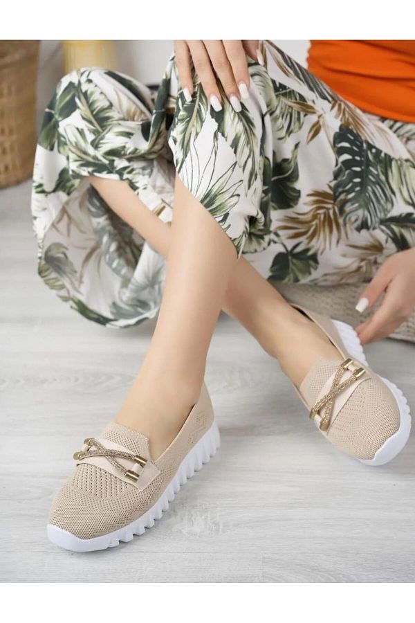 Cream ballerina pumps shop