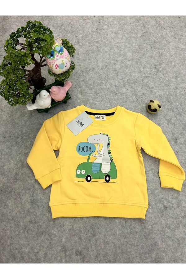 İsobel Kids İSOBEL DİNAZOR BASKILI ERKEK ÇOCUK SWEAT