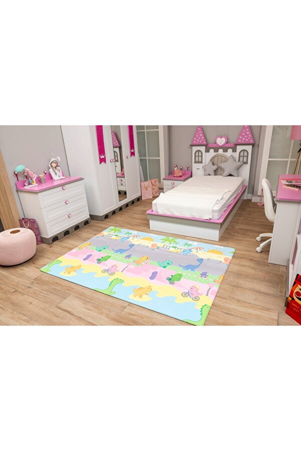 OGGİA Dino Park Premium Oyun Matı / Halısı 140cm*195cm*15mm Mat031