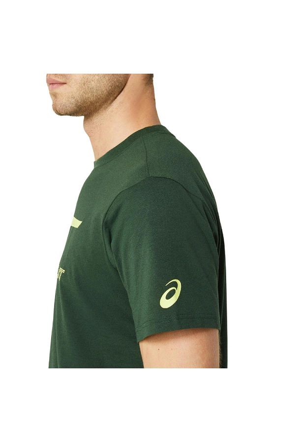 Asics 2031D123 Tiger Tee Green Men s T Shirt Trendyol