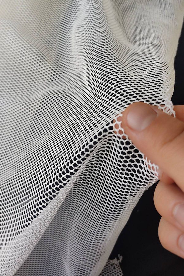 DUAYEN White Mesh fabric honeycomb net 1 meter width 160 cm