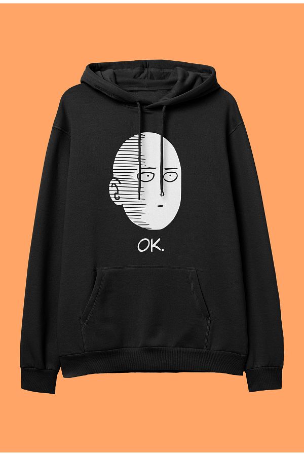 One punch hoodie top