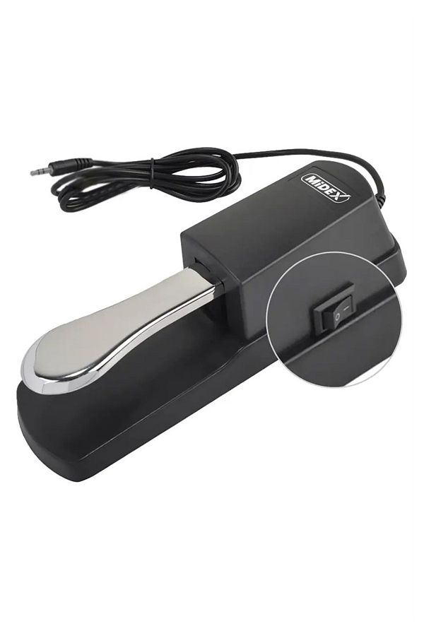 Midex-PP-06 Sustain Pedal (Compatible with All Products with 3.5 mm Jack Sustain Input) 1