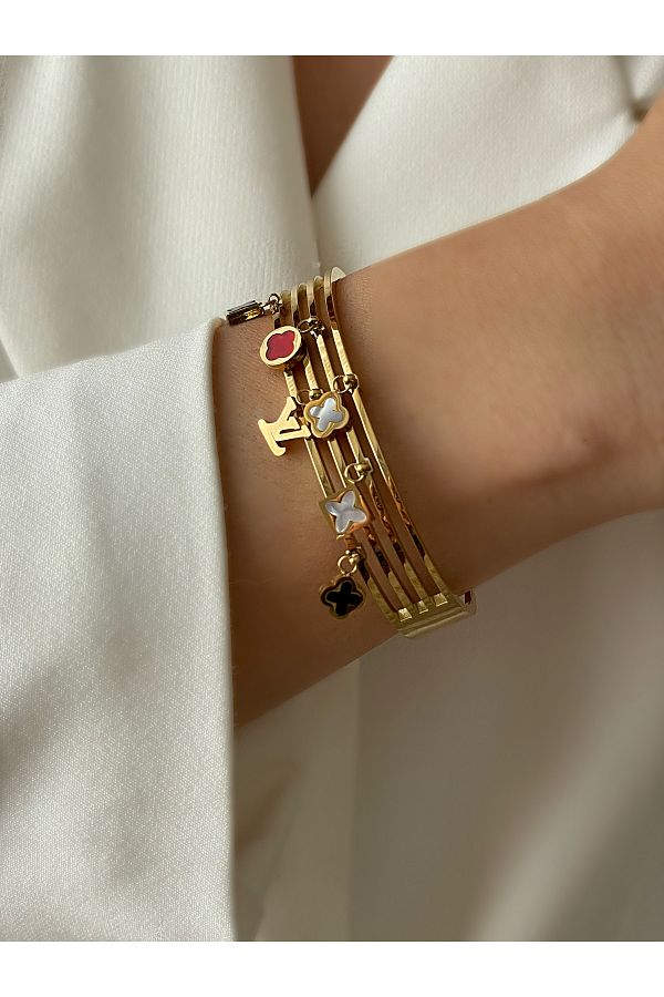 Louis vuitton shop clover bracelet