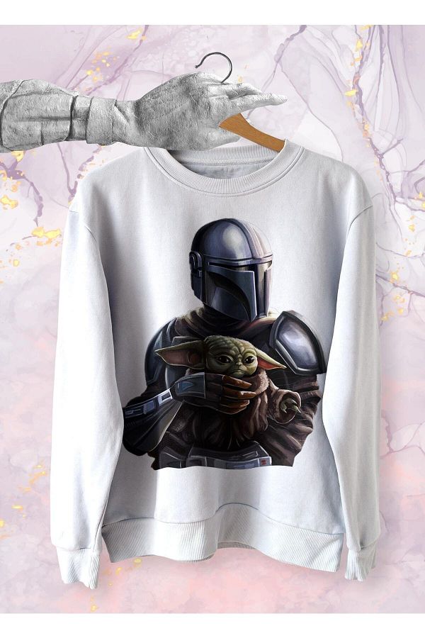 Pisa Art Star Wars The Mandalorian Sweatshirt Trendyol