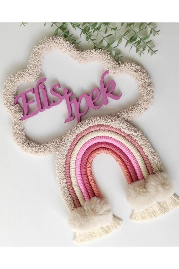 fn Makrome Bulut Bebek Kapı Süsü