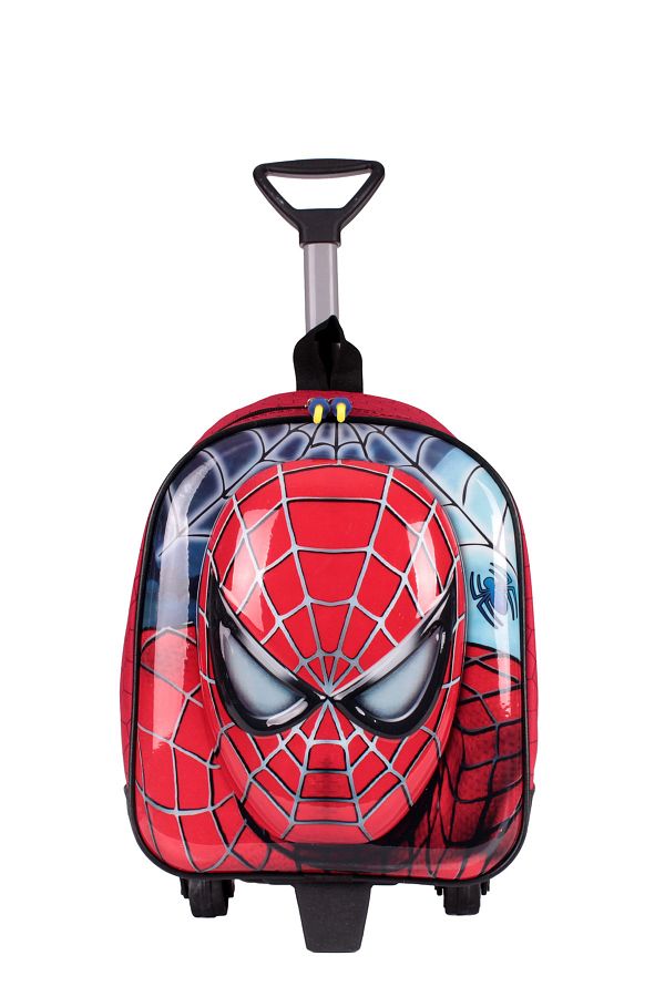00031 Kırmızı Spiderman Erkek Çocuk Çekçekli Anaokulu Sırt Çantası