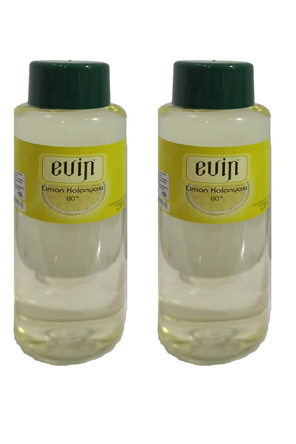 2 Adet 80 Derece Orijinal Limon Kolonyası 400 ml, Yüksek Alkollü Kolonya