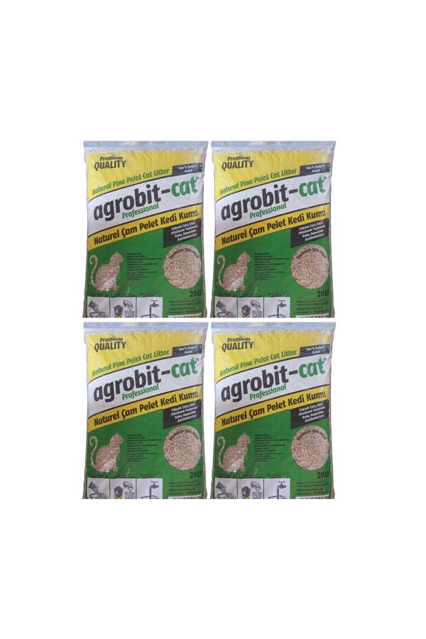 4 Lü Paket Pelet Kedi Kumu 20 lt