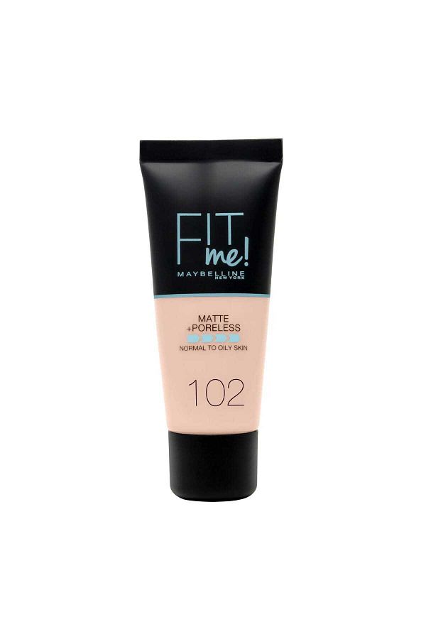 Mat Fondöten - Fit Me Matte + Poreless Foundation 102 Fair Ivory 3600531369361