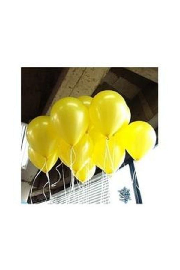 Sarı Metalik Balon 100 Adet