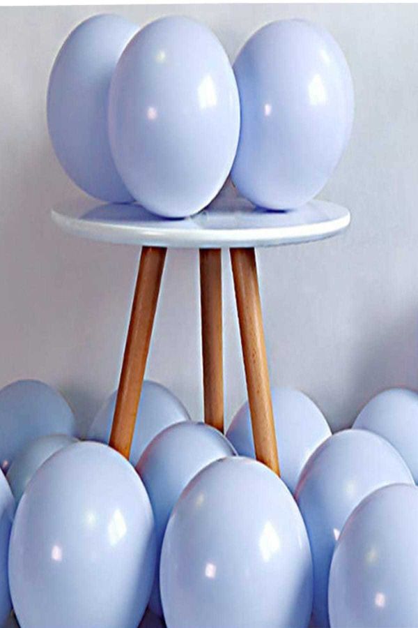 Makaron Pastel Renk Mavi 10'Lu Balon