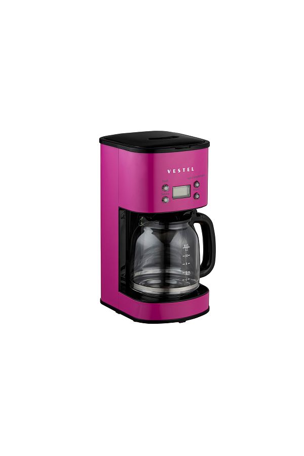 VESTEL Retro Pembe Filtre Kahve Makinesi - Görsel 3