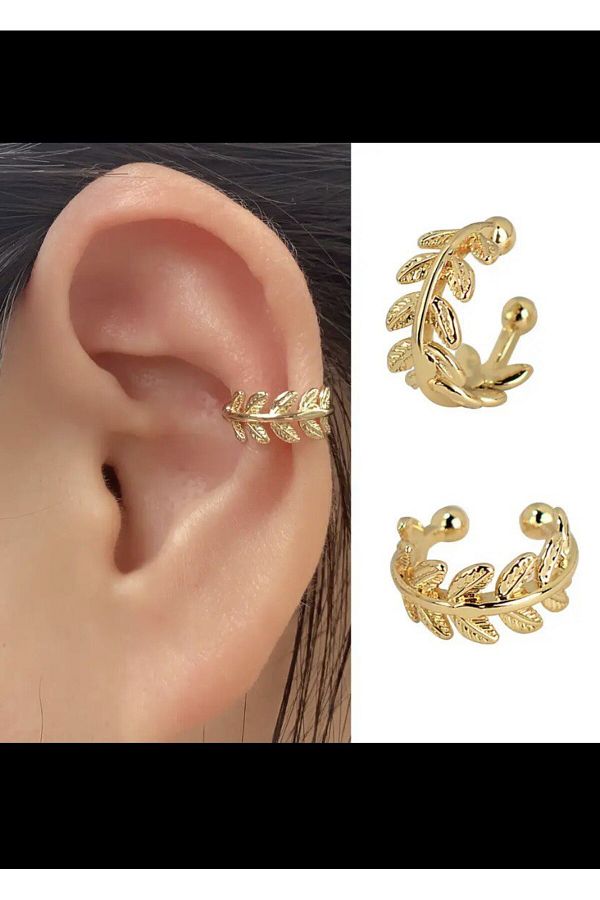 kararmaz earcuff sıkıştırmalı kıkırdak conch orbital delik gerektirmeyen küpe