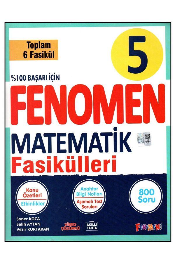 Fenomen 5. Sınıf Matematik Konu Özetli Soru Bankası Fasikülleri 6 Fasikül