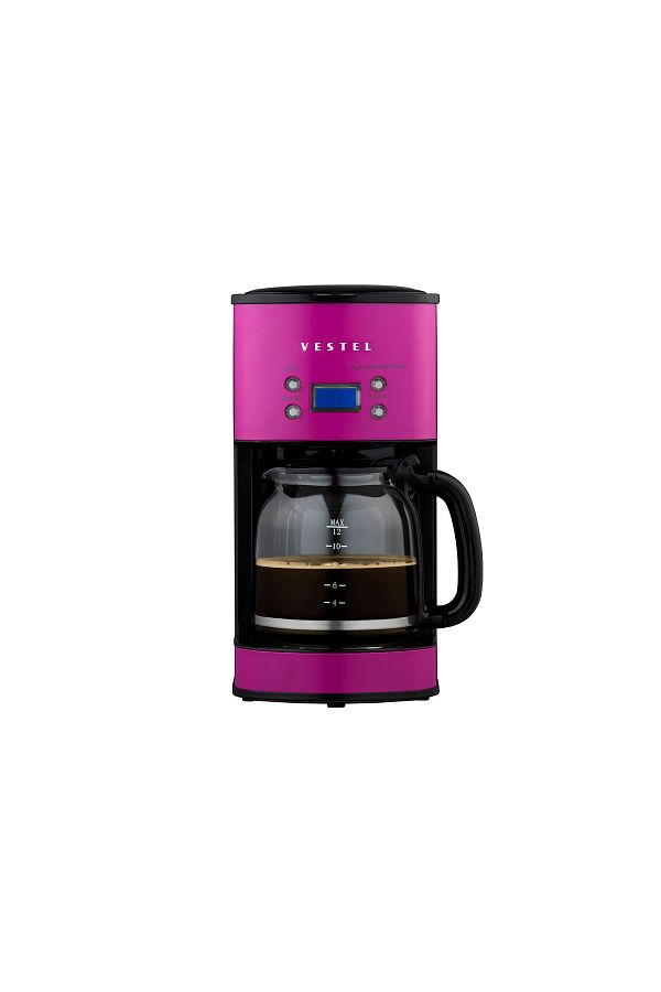 VESTEL Retro Pembe Filtre Kahve Makinesi - Görsel 4