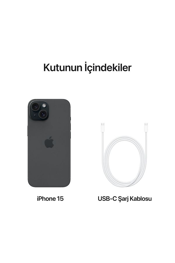 Apple iPhone 15 128 GB Siyah - Görsel 9