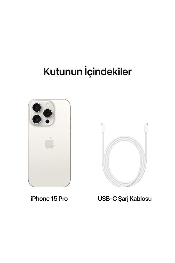 Apple iPhone 15 Pro 1 TB Beyaz Titanyum - Görsel 9