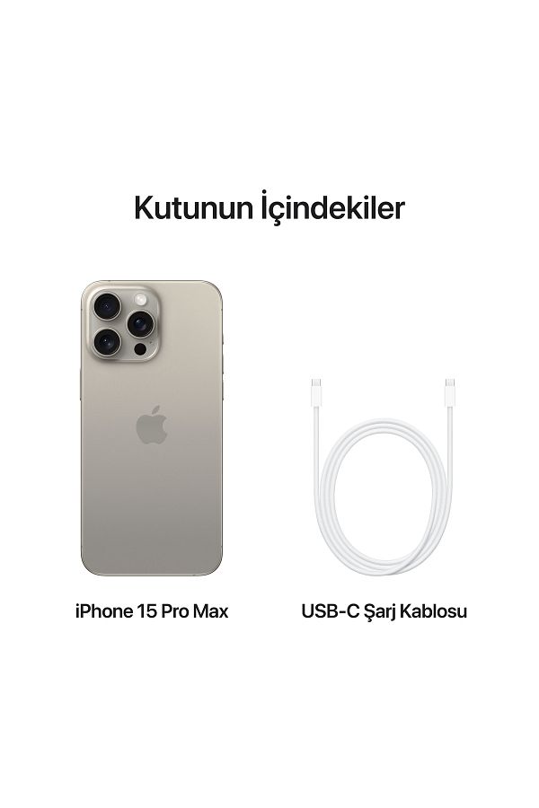 Apple iPhone 15 Pro Max 512 GB Natürel Titanyum - Görsel 9