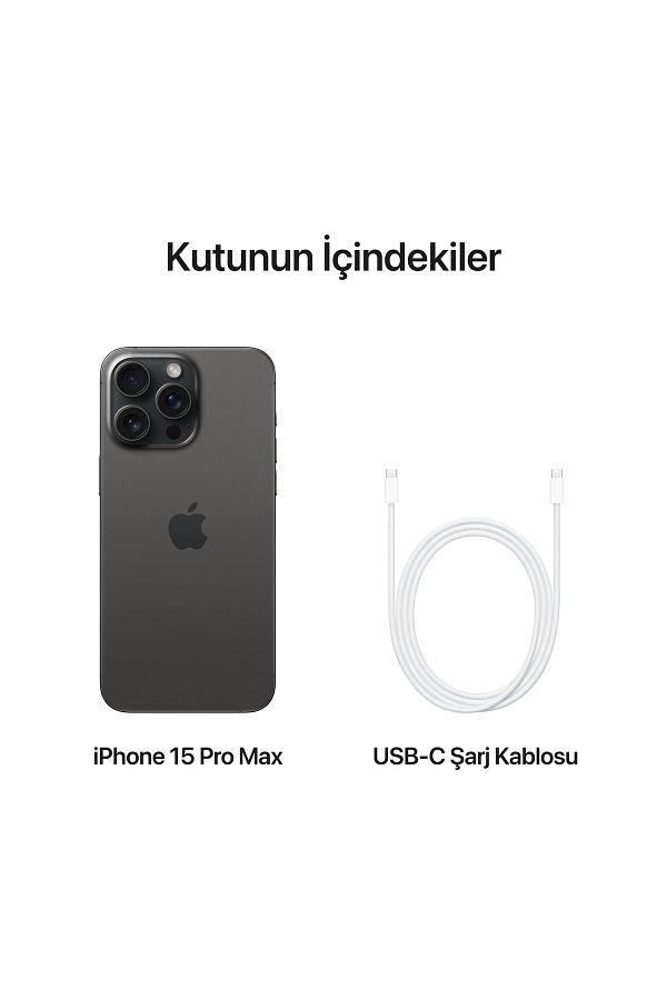 Apple iPhone 15 Pro Max 256 GB Siyah Titanyum - Görsel 9