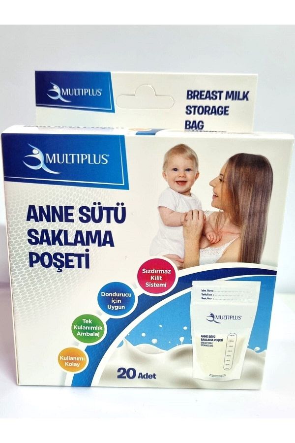 Anne Sütü Saklama Poşeti 20 Adet