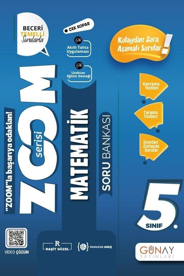 Günay 5.sınıf Yeni Zoom Matematik Soru Bankası