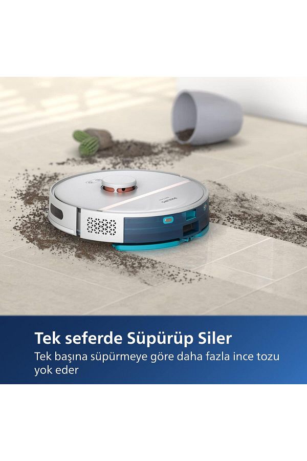 Philips Evrekala Shop Robot Süpürge Islak-kuru Tüm Zeminleri Silme-süpürme -yetkili Satıcı Evrekala- - Görsel 5